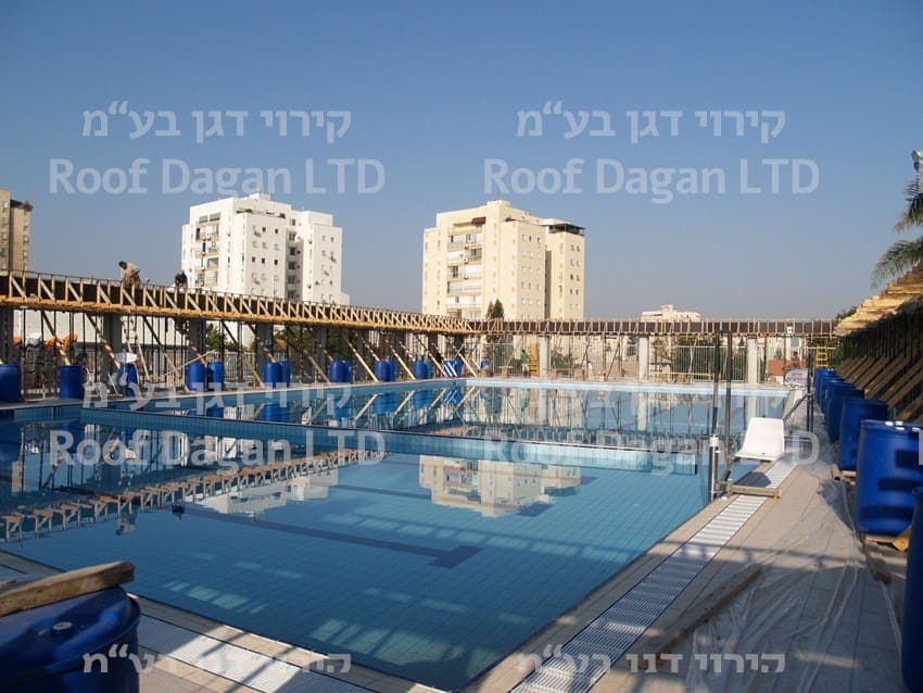 קירוי מונע בריכת קריית אונו — 2