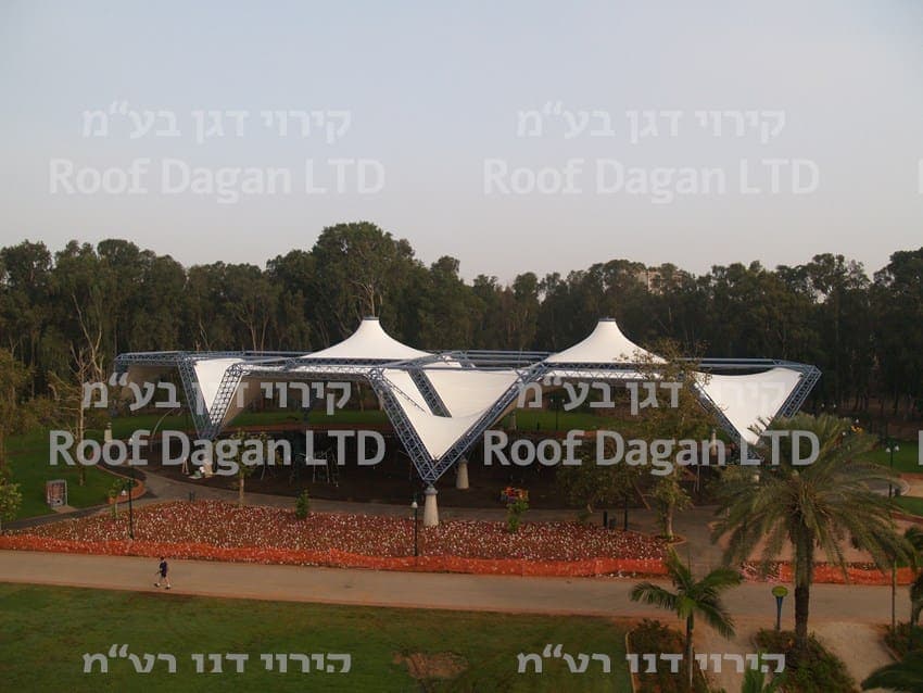 קירוי ממברנות בפארק רמת גן — 3