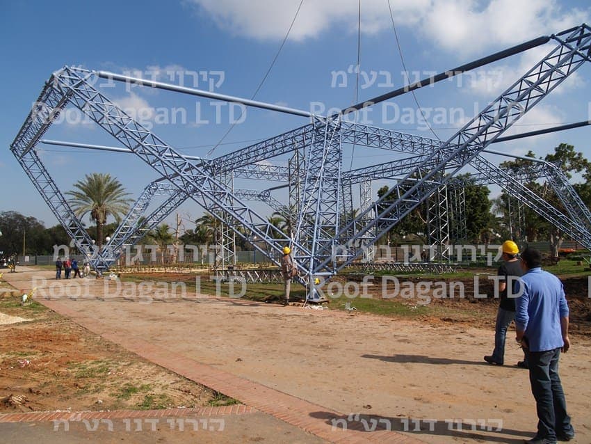 קירוי ממברנות בפארק רמת גן — 5