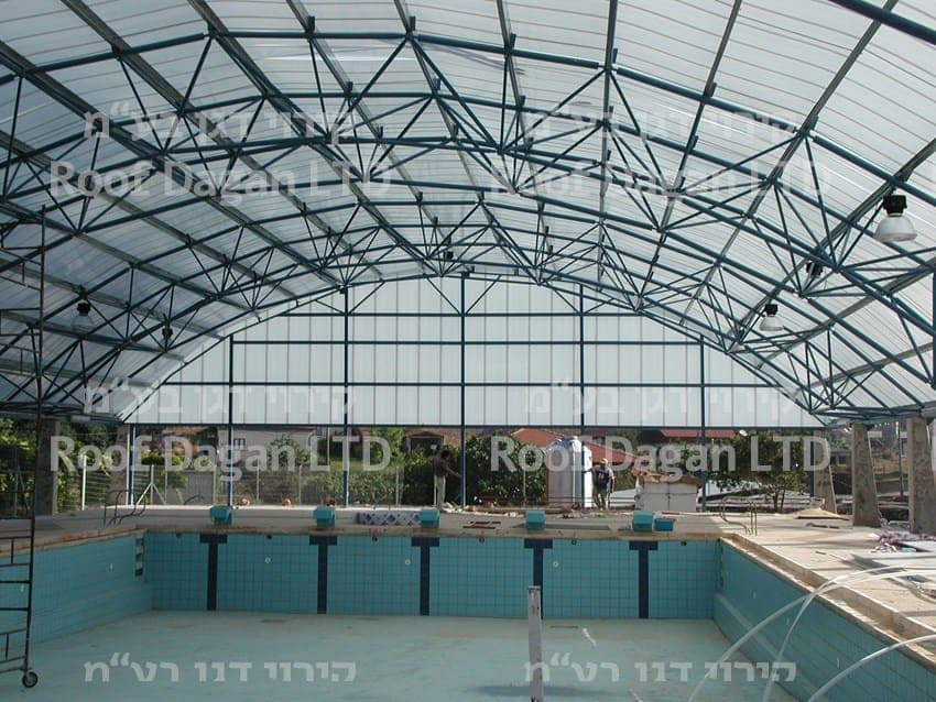 שתולה קירוי בריכה קבוע